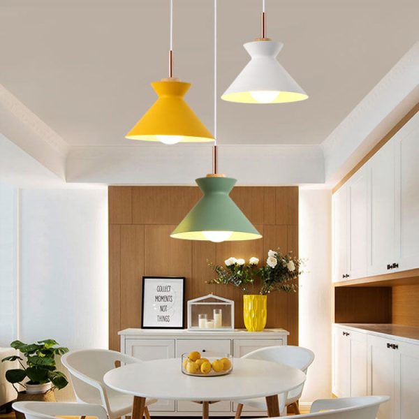 Nordic Macaron Metal 1-Light Pendant Light - Image 5