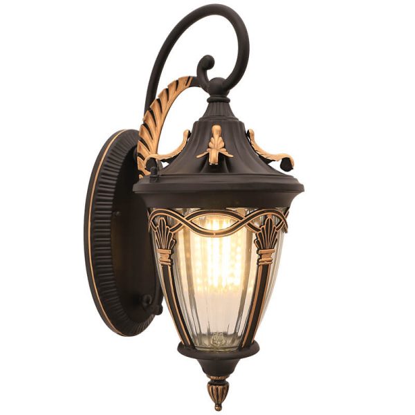 European Maple Lantern Outdoor Waterproof 1-Light Wall Sconce Lamp - Image 4