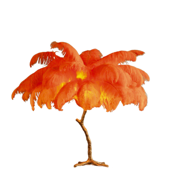 O'Moore Nordic Luxury Unique Ostrich Feather Floor Lamp/Table Lamp - Image 56