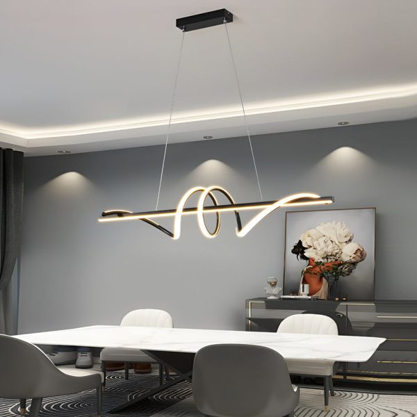 Creative Strip LED Stepless Dimming Nordic Kitchen Pendant Lighting - Image 8