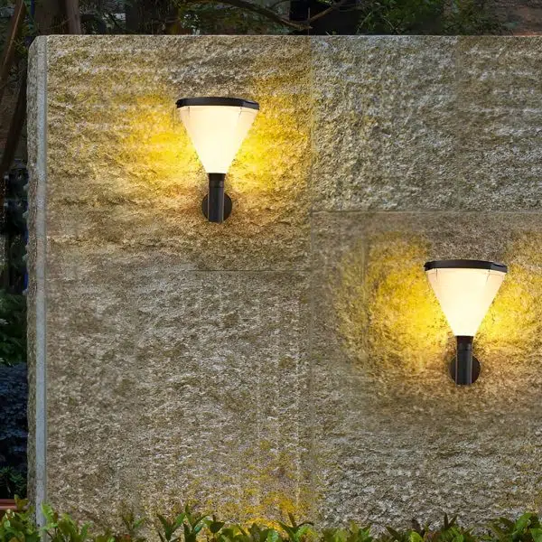 Geometric Waterproof LED Modern Outdoor Plug in Wall Lamp Wall Sconce Lighting - Image 6