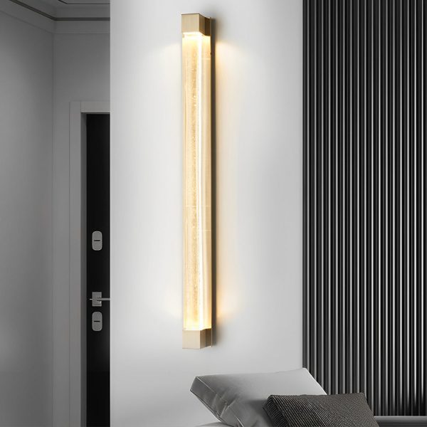 Minimalist Strip Crystal LED Postmodern Wall Lamp Wall Sconce Lighting - Image 3