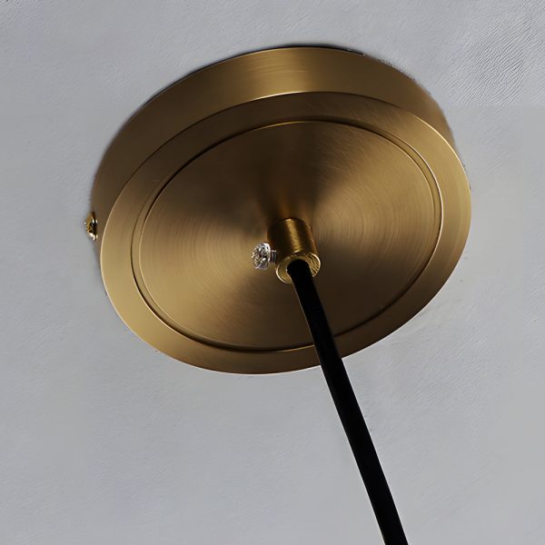 Luxury Copper Glass Jar 1-Light Wood Pendant Light Ceiling Hang Fixture Cork Diamond Glass Suspended lights - Image 6