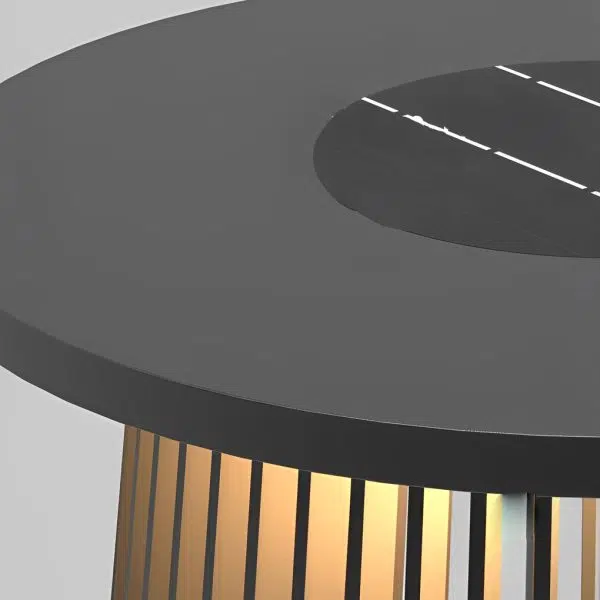 Waterproof Round Iron Cage Table RGB 16 Colors Solar Outdoor Lanterns - Image 9