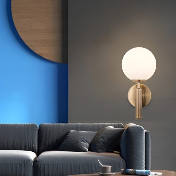 Glass Ball Shaped 5W LED Nordic Wall Lamp Wall Sconce Lighting - Image 2