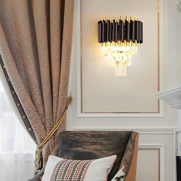 Creative Metal Crystal Glass LED Postmodern Wall Sconce Lighting - Image 7