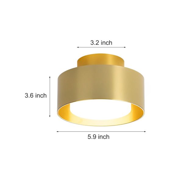Small Round Aluminum LED Modern Minimalist Surface Mounted Ceiling Lights - Image 6