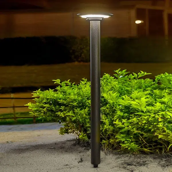 Round Waterproof Intelligent Light Control LED Solar Outdoor Lawn Lamp - Image 4