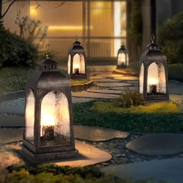 Waterproof Metal Portable Retro European-style Outdoor Floor Lamp Lawn Lights - Image 6