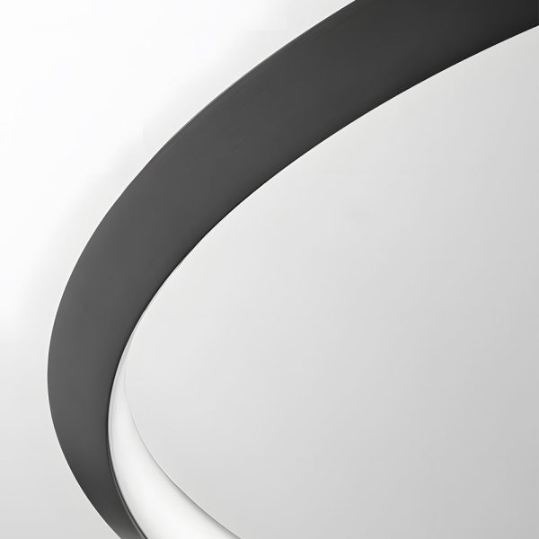 Black Ring Chandelier LED Pendant - Image 7