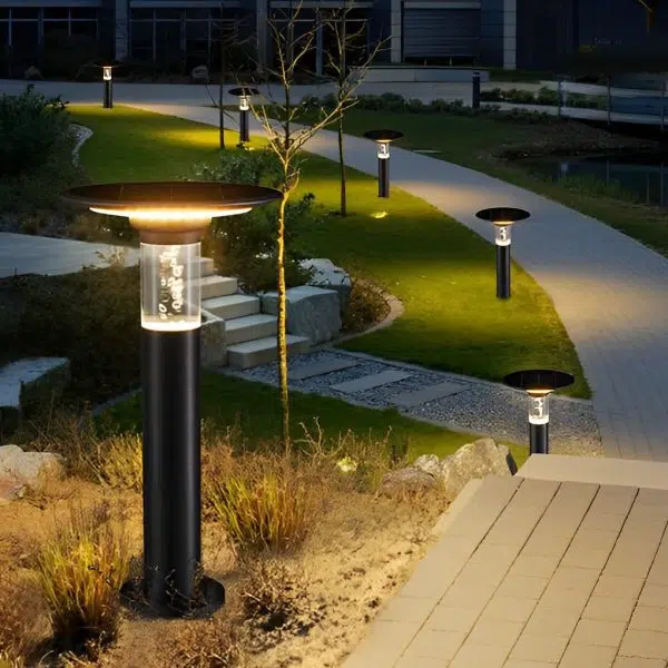 Solar Path Lights with Innovative Round Top Disk Down Lighting and Bubble Design - Image 6