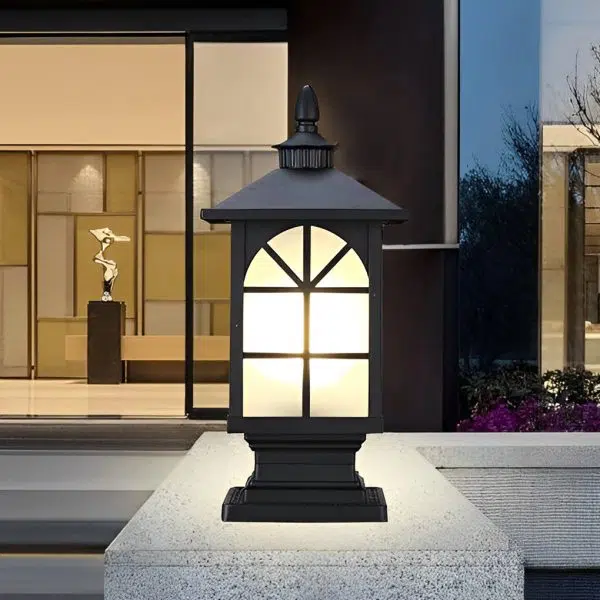 Retro Creative Waterproof Modern Outdoor Fence Post Lights Pillar Lamp - Image 10