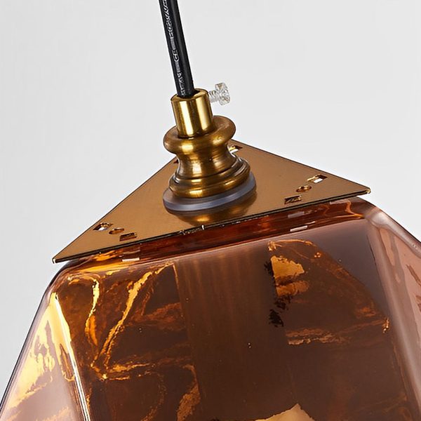 Creative Design Glass Metal Nordic Pendant Light Kitchen Island Lighting - Image 9