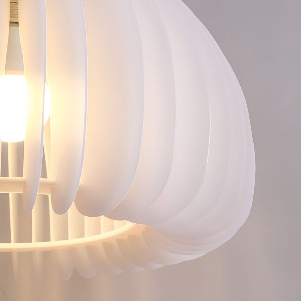 Lantern Shaped 3 Step Dimming LED 16W White Nordic Pendant Light - Image 9