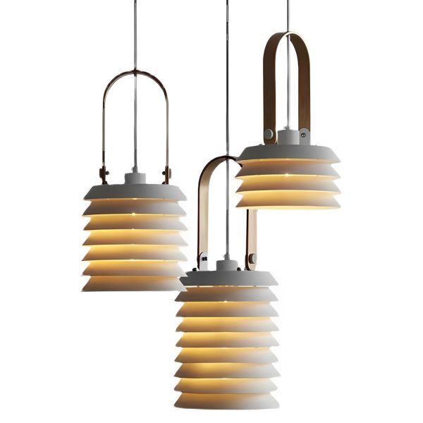Creative Multi-layer Metal Minimalist Nordic Pendant Light Hanging Lamp - Image 14