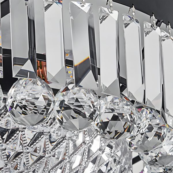 Round Crystal LED 3 Step Dimming Luxury American Style Ceiling Lights - Image 7