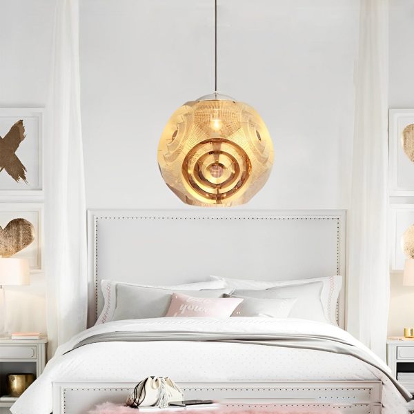 Creative Irregular Circular Stainless Steel Post-modern Chandelier Light - Image 3