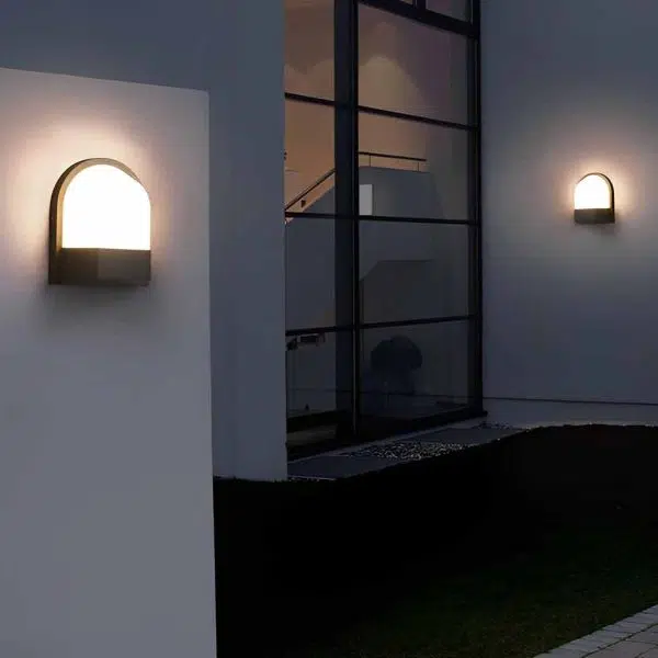 Minimalist Waterproof LED Dark Gray Modern Outdoor Wall Lamp Exterior Lights - Image 7