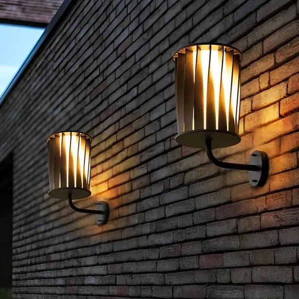 Creative Twisted Waterproof LED Modern Outdoor Wall Lamp Plug in Wall Lights - Image 8