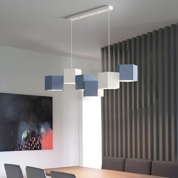 Creative Geometric LED Industrial Style Chandeliers Pendant Light Hanging Lamp - Image 3