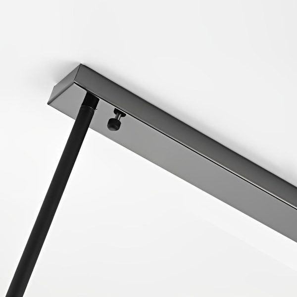 Rectangular Crystal LED 3 Step Dimming Smoke Gray Modern Chandelier - Image 9