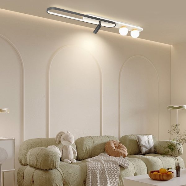 Rectangular Rings Three Step Dimming Modern Ceiling Lights Spotlights - Image 3