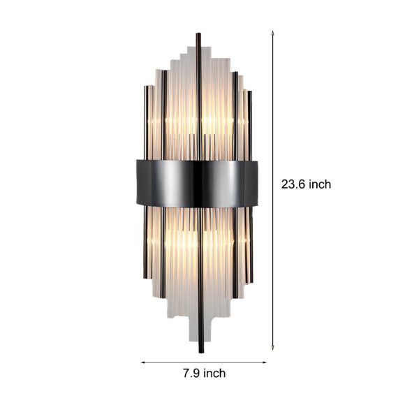 Simple Luxury Three Step Dimming LED Post-Modern Crystal Wall Lights Fixture - Image 7