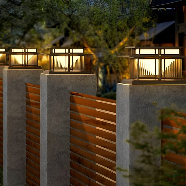 Outdoor IP65 Waterproof LED Modern Solar Post Caps Lights Pillar Light - Image 4