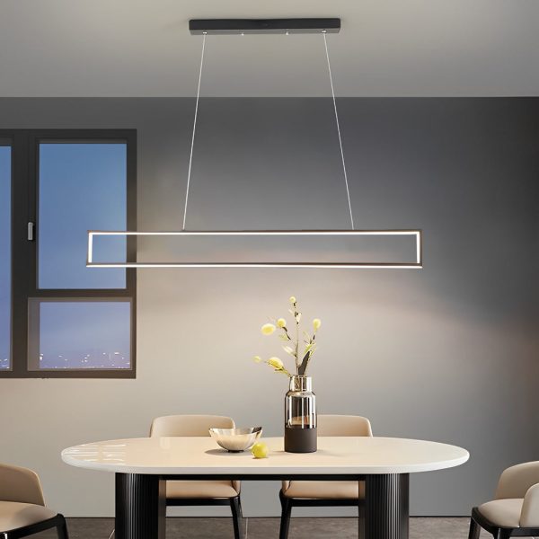 Creative Rectangular Frame LED Modern Chandelier Hanging Ceiling Lamp - Image 6