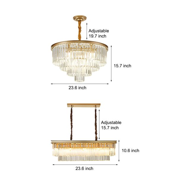 4 Layers Crystal Round Luxury Three Step Dimming Modern Chandelier - Image 6