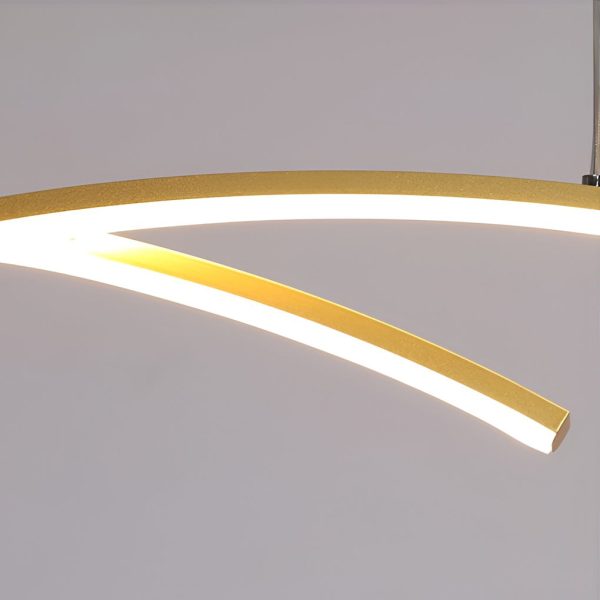 Creative Linear Design LED 3 Step Dimming Modern Chandelier Hanging Lamp - Image 9