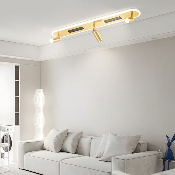 Long Aluminum 3 Step Dimming Modern Ceiling Lights Adjustable Spotlights - Image 2