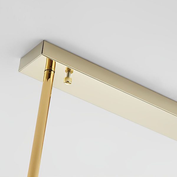 Rectangular LED Three Step Dimming Crystal Strips Postmodern Chandelier - Image 9