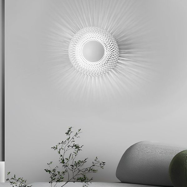 Artistic Creative Circular Nest Grid LED Modern Wall Sconce Lighting - Image 2