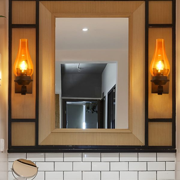 Retro Glass E27 Industrial Wall Lamp Wall Sconces Lighting - Image 9