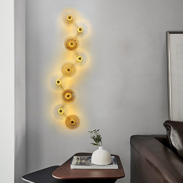 Creative Round Glass Luxury LED Personality Post-Modern Wall Light Fixture - Image 5