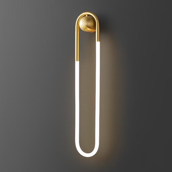 Round Rectangular Three Step Dimming LED Copper Minimalist Wall Lamp - Image 5