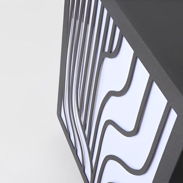 Square Creative LED Waterproof Modern Outdoor Fence Post Lights Pillar Light - Image 9