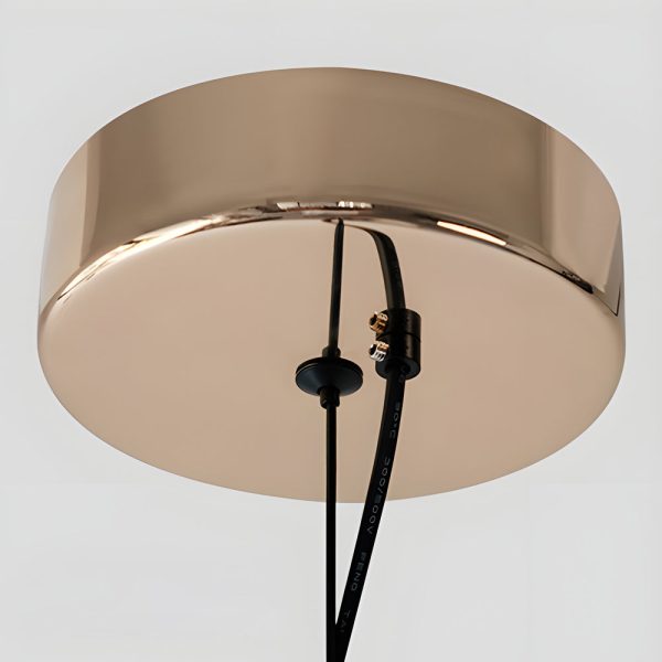 Retro Gradient Dark Green Striped Glass Art Nordic Pendant Lights Fixture - Image 7