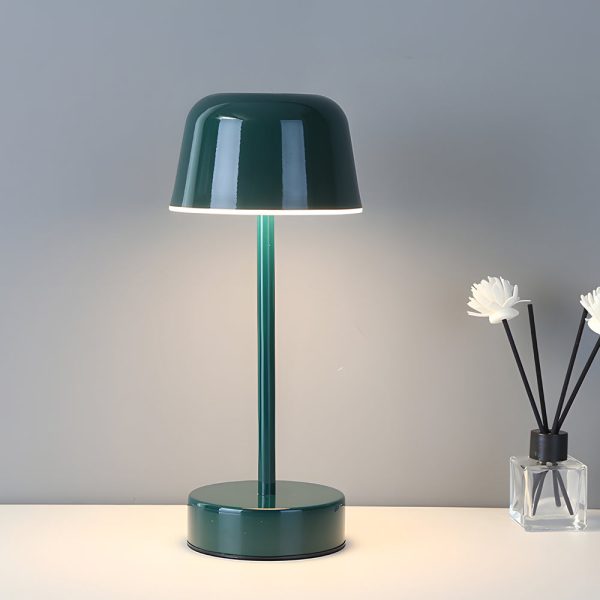 Tunable Metal Finish Table Lamp in Hat-style - Image 5