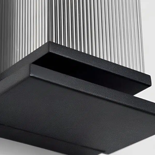 Creative Strip Waterproof Black Modern LED Wall Lamp Outdoor Wall Lights - Image 9