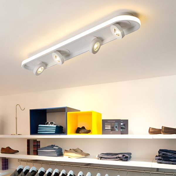 Rounded Rectangular LED Adjustable Spotlight Modern Ceiling Lights - Image 6