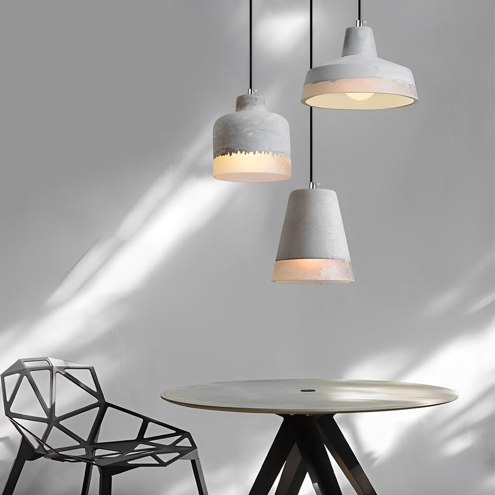 9-d7f68f9b-2d0d-4f5e-bbea-8bfa3028a5b6.jpg Round Creative Resin Cement Minimalist Industrial Pendant Light Chandelier - Image 1