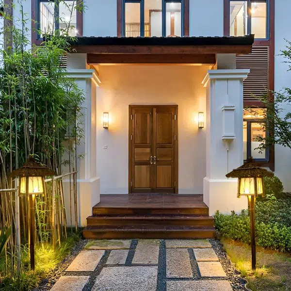 Rustic Bamboo E27 Landscape Warm Lights For Pergola Hanging Lighting Or Path Lighting - Image 5