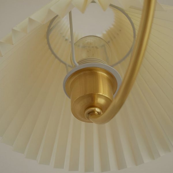 3 Lights Pleated Lampshade 12W LED Nordic Chandelier Pendant Light - Image 9