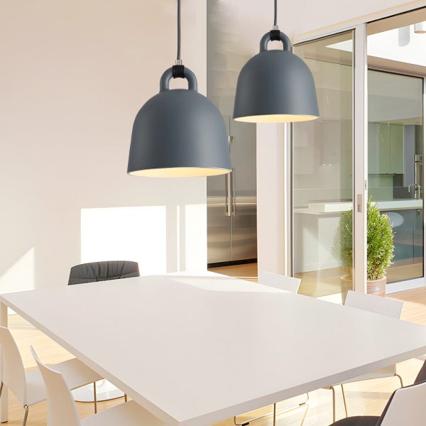 Resin Semicircle Bell Minimalist Decorative Art Nordic Chandeliers - Image 4