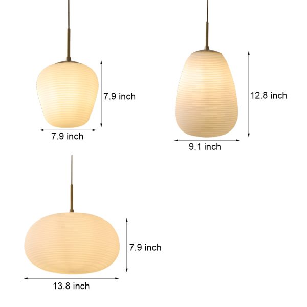 Rituals White Glass Pendant Light - Image 6