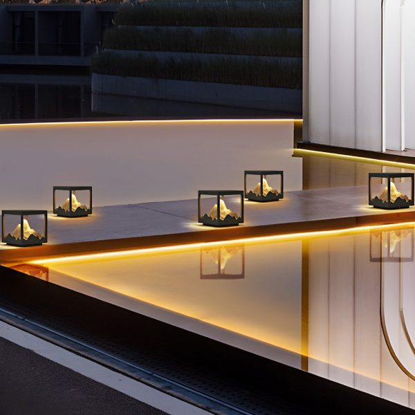 Outdoor Solar Waterproof Mountain Landscape Decorative Lighting Column Light - Image 8