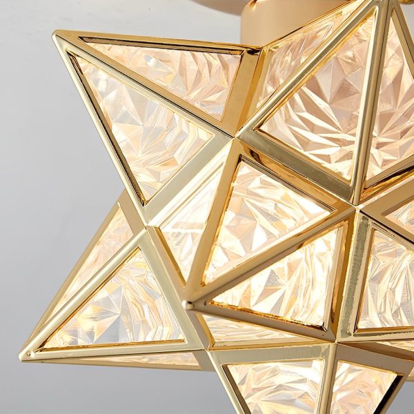 Creative Five-Pointed Star Three Step Dimming Modern Pendant Lights - Image 5