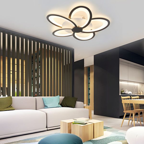 Modern Petal Flush Mount Light - Acrylic LED Flower Shape Ceiling Lamp - Image 2